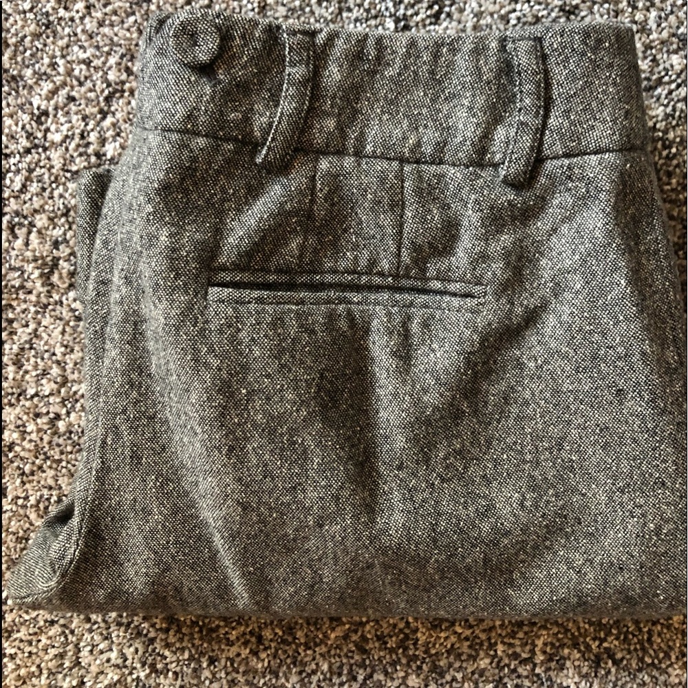 Black-and-white tweed wool slacks - Picture 2 of 2